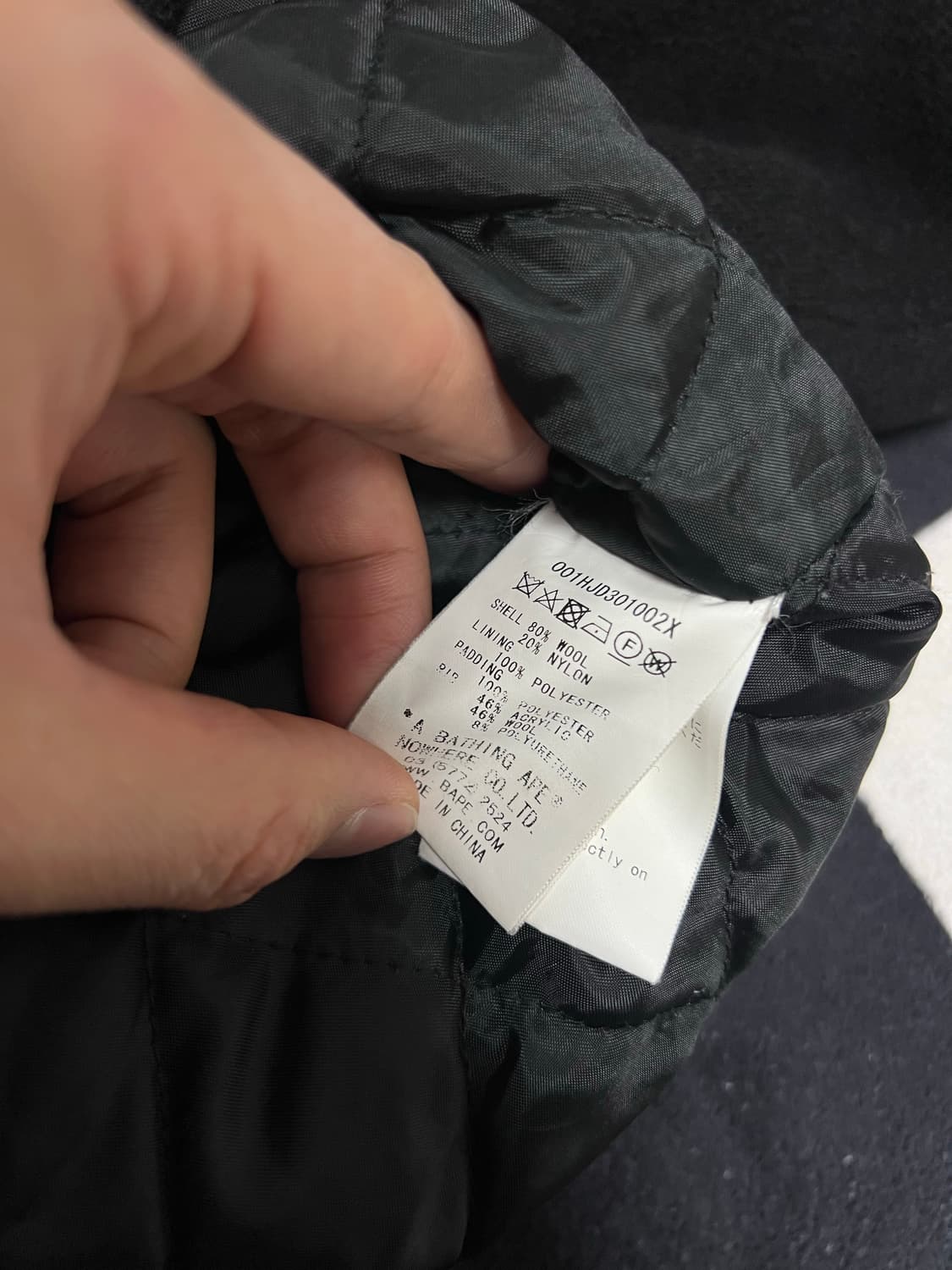 베이프 멜튼 울 샤크 바시티 자켓 상품이미지6