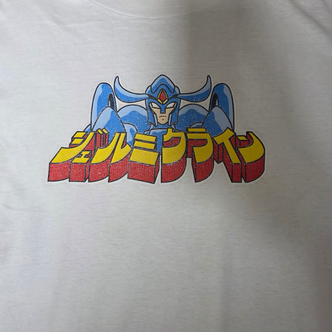 [L] 90s 훅업스 HOOK UPS 빈티지 티셔츠 화이트 트래쉬드 상품이미지2