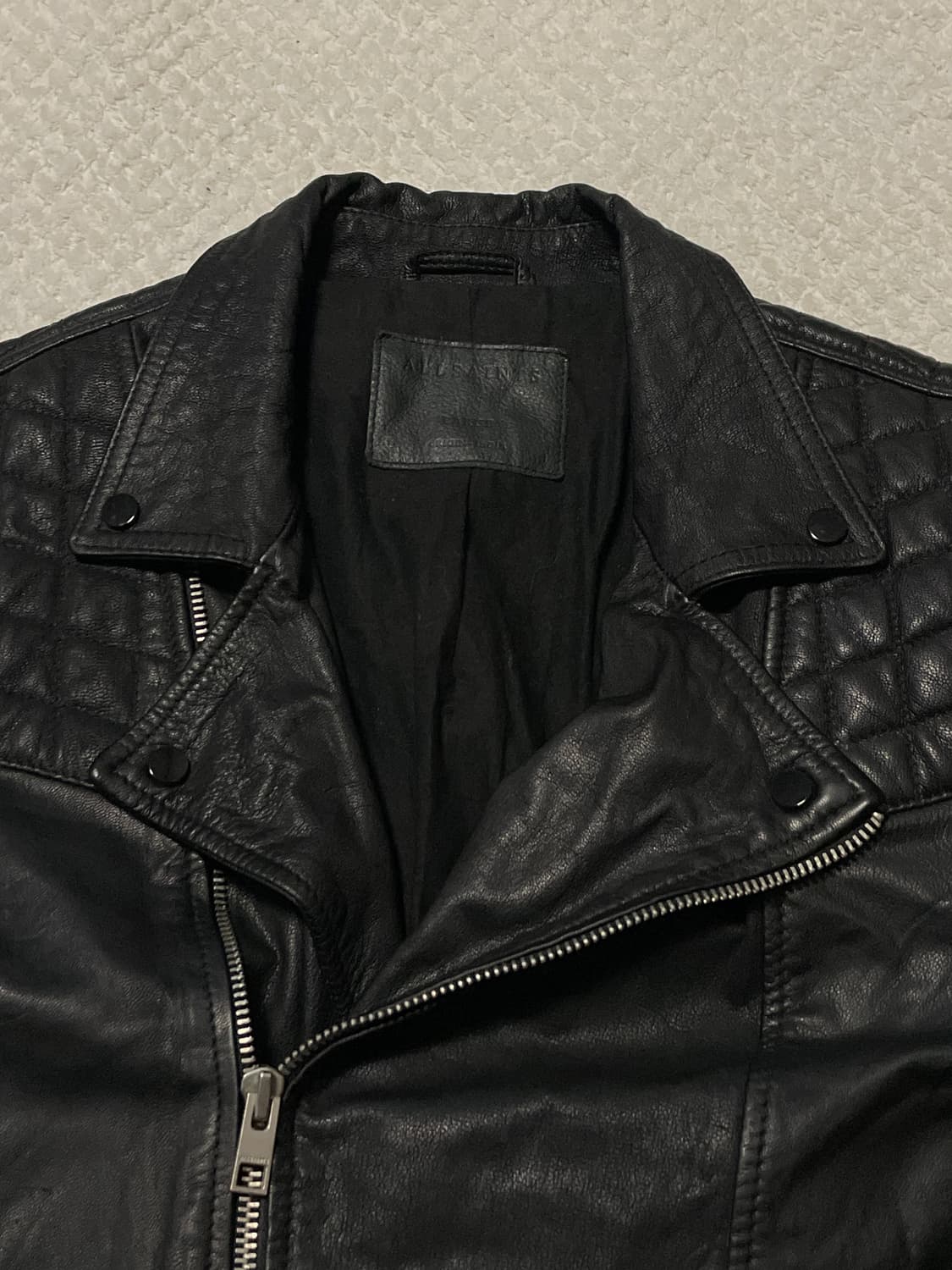 ALL SAINTS 올 세인츠 웨스턴 무드 쿠시로 바이커 레더 자켓 상품이미지4