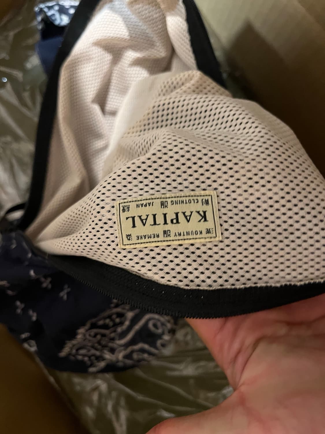 캐피탈 kaptial 반다나슬링백/크로스백 블랙 상품이미지3