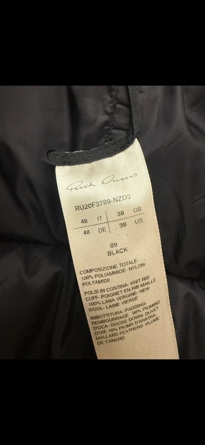 릭오웬스 점보 IES 구스다운 상품이미지2