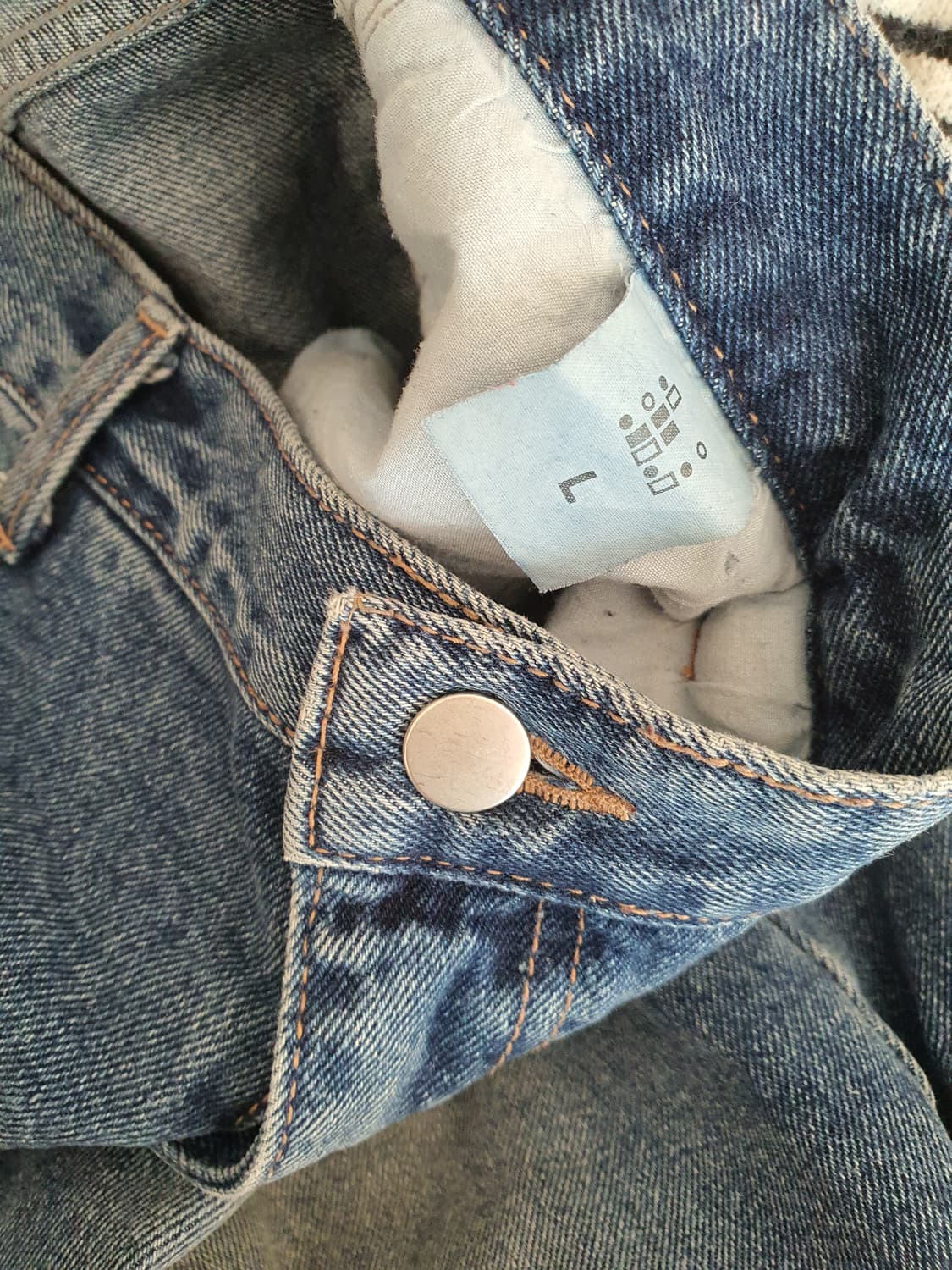 [빈티지] 청 데님 롱 스커트 상품이미지6