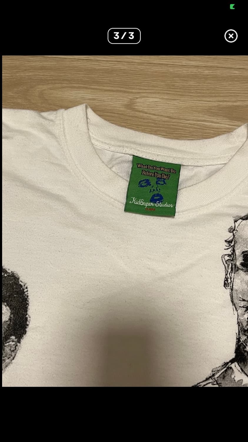 키드수퍼 키드슈퍼 kidsuper 반팔 티셔츠 화이트 박스티 상품이미지3