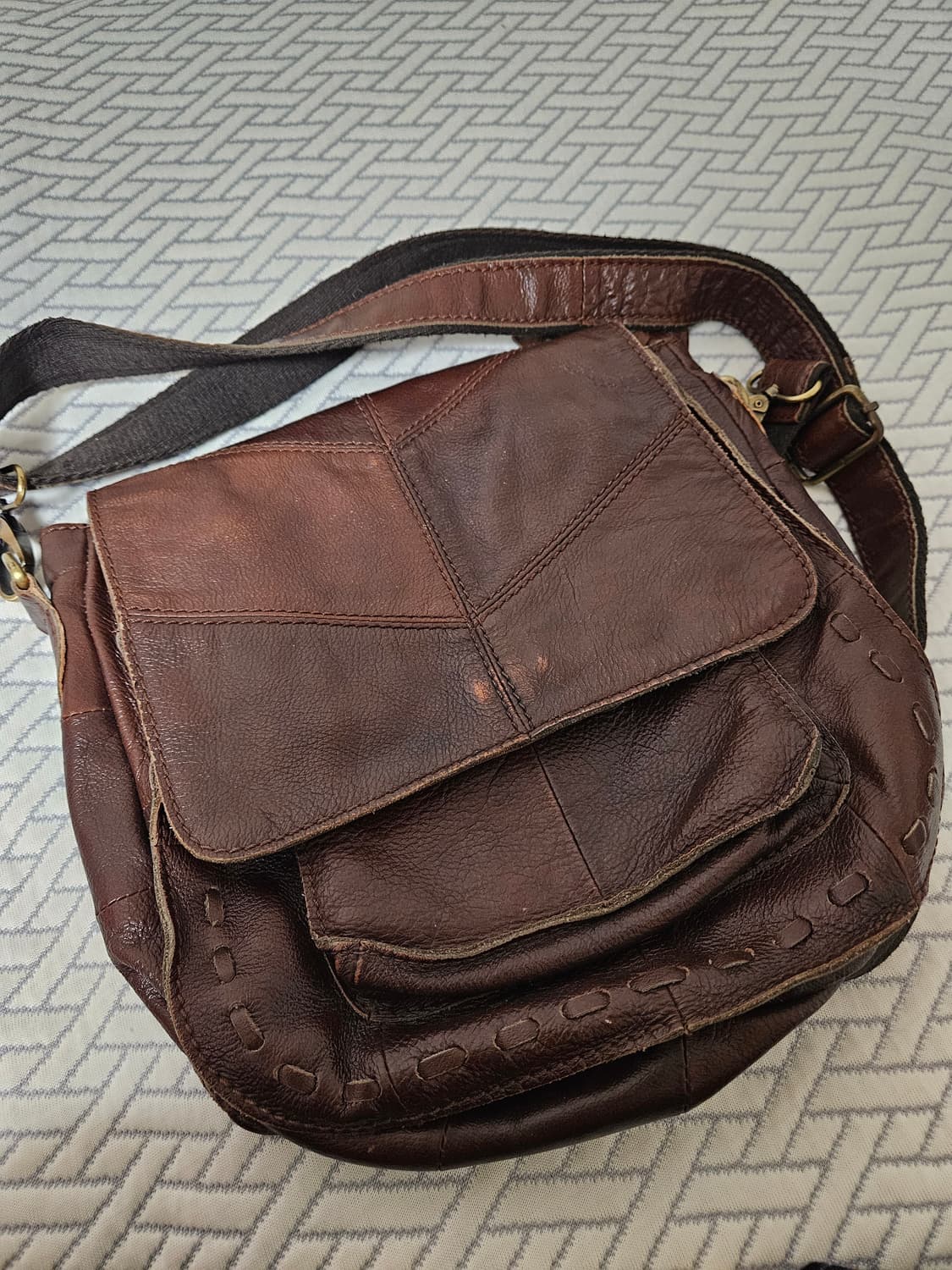 빈티지 가죽 크로스백 상품이미지10