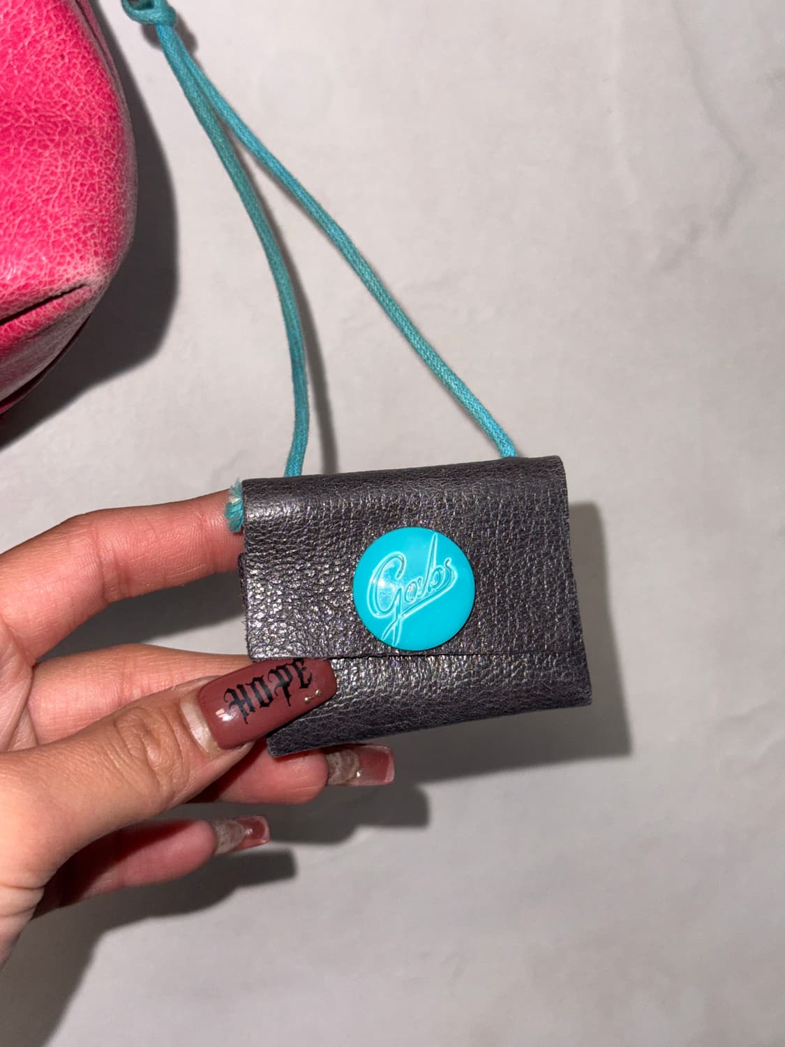 GABS cherry blue button shoulder bag  상품이미지3