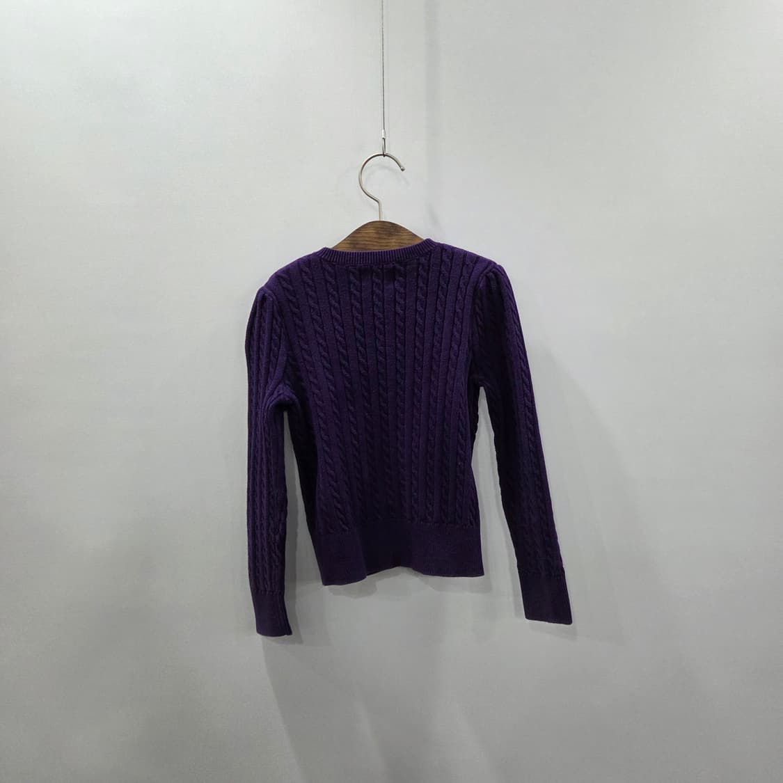폴로랄프로렌 여아 케이블니트 가디건 퍼플 6 상품이미지6