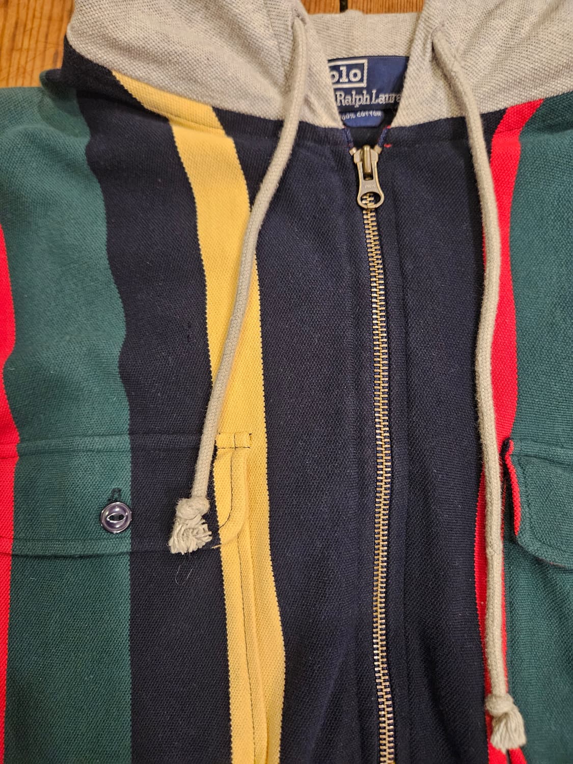 90s 빈티지 폴로 랄프로렌 하프 집업 후드티  상품이미지4