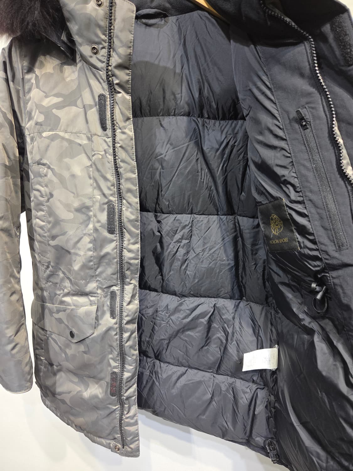 코오롱스포츠 카모플라쥬 다운 패딩 상품이미지7