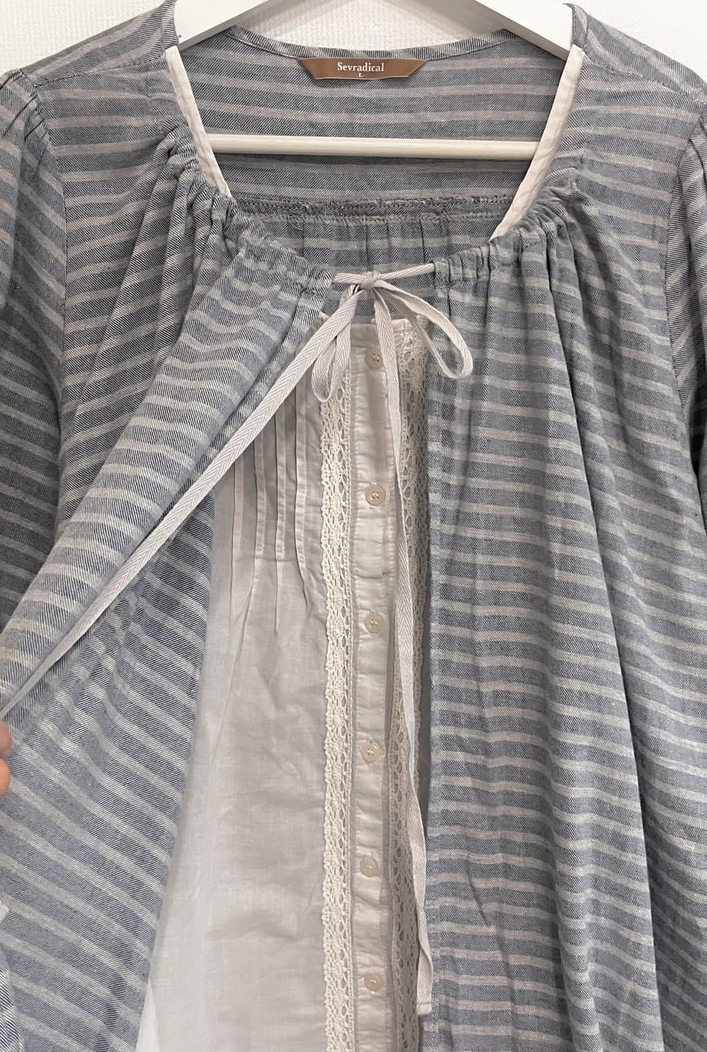 스트라이프 레이스 바선생 상품이미지2