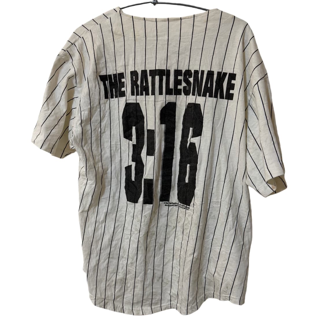 1998 wwf 스톤 콜드 스티브 오스틴 스트라이프 야구 져지 상품이미지6