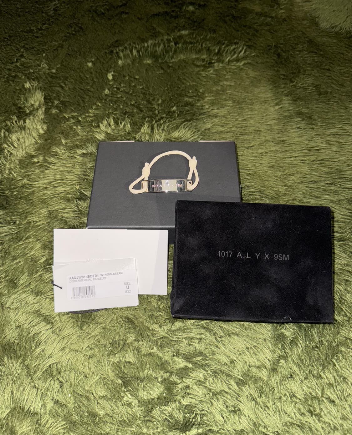[OS] 1017 ALYX 9SM 알릭스 로고 화이트 메탈 브레이슬릿 상품이미지1
