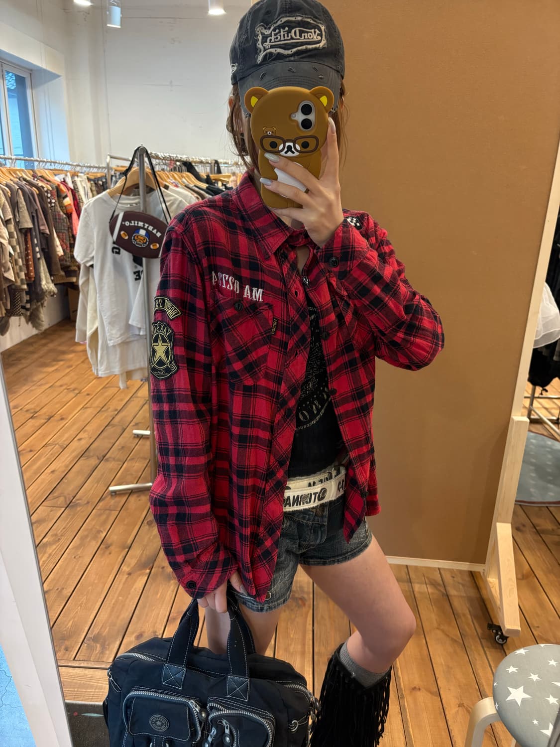 밴슨 패치 셔츠 상품이미지3