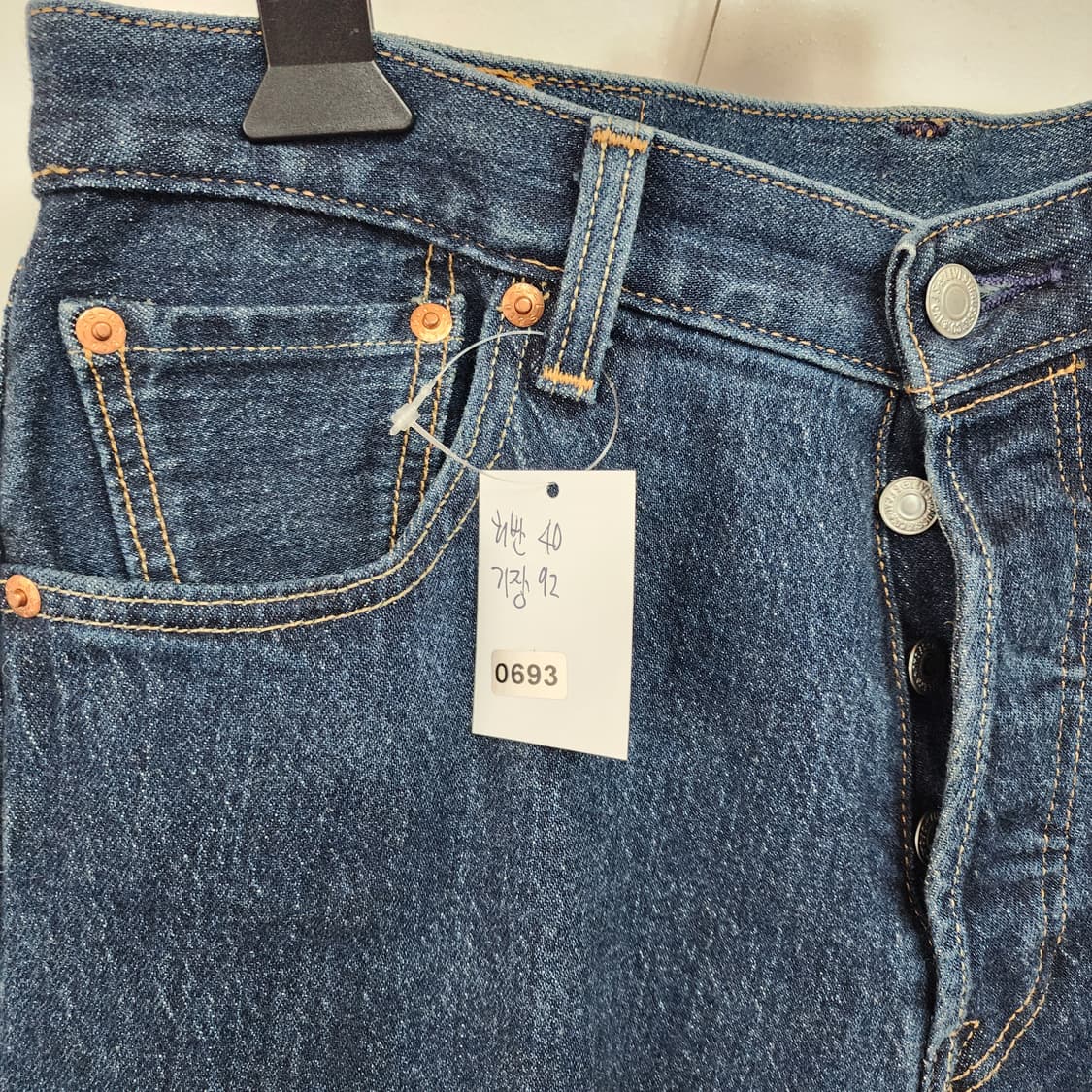 리바이스 데님 청바지 진청 상품이미지7