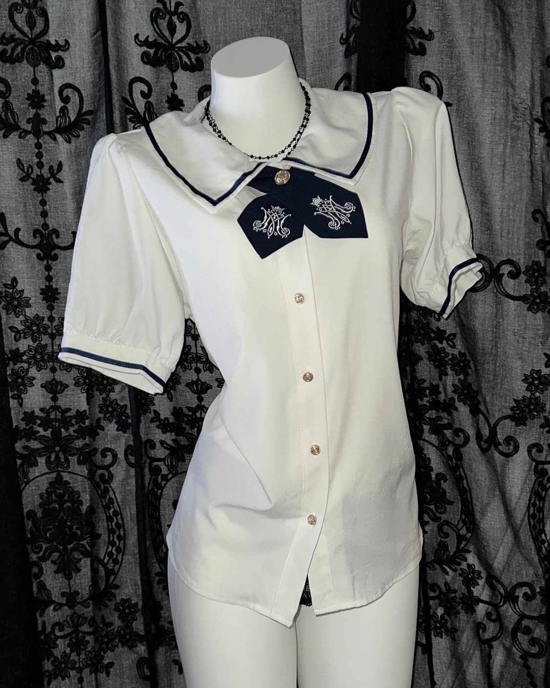 Deep Navy Marine Blouse 상품이미지1