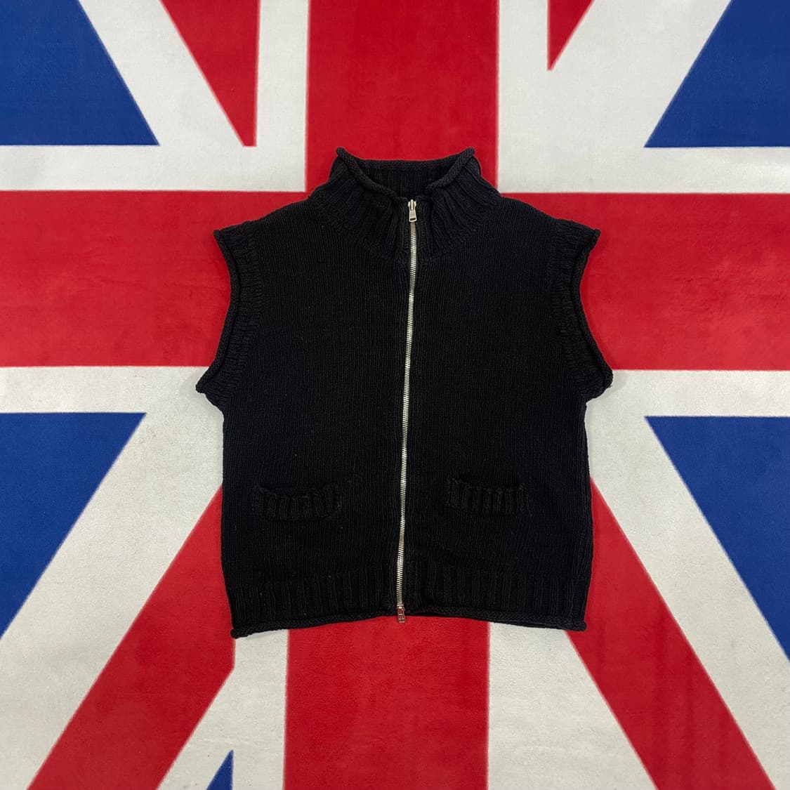 마뗑킴 니트 베스트집업 여성S  상품이미지3