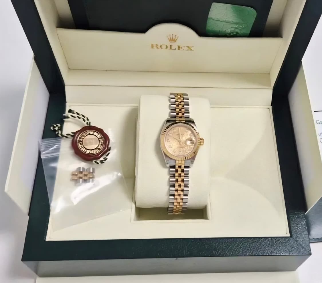 (정품 풀구성)롤렉스 데이저스트 18k콤비 다이아 여성 시계 풀박스구성 상품이미지1