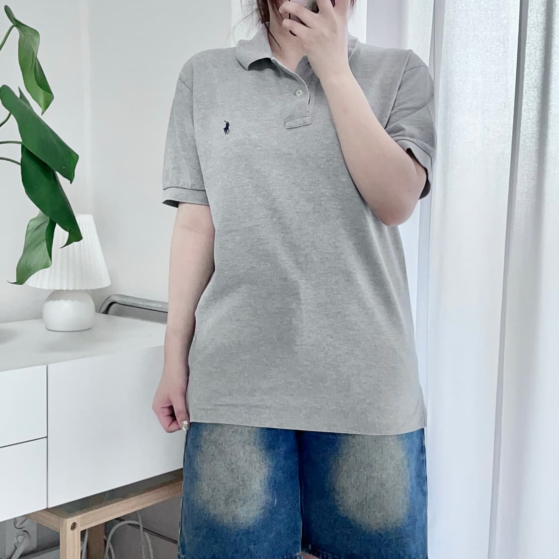[정품]  그레이 / 네이비포니 반팔카라티 [ S ] 상품이미지2