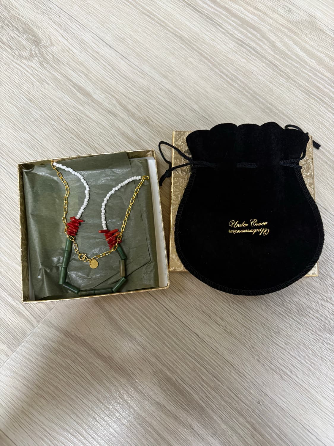 언더커버 26ss 황동비즈 목걸이 상품이미지1