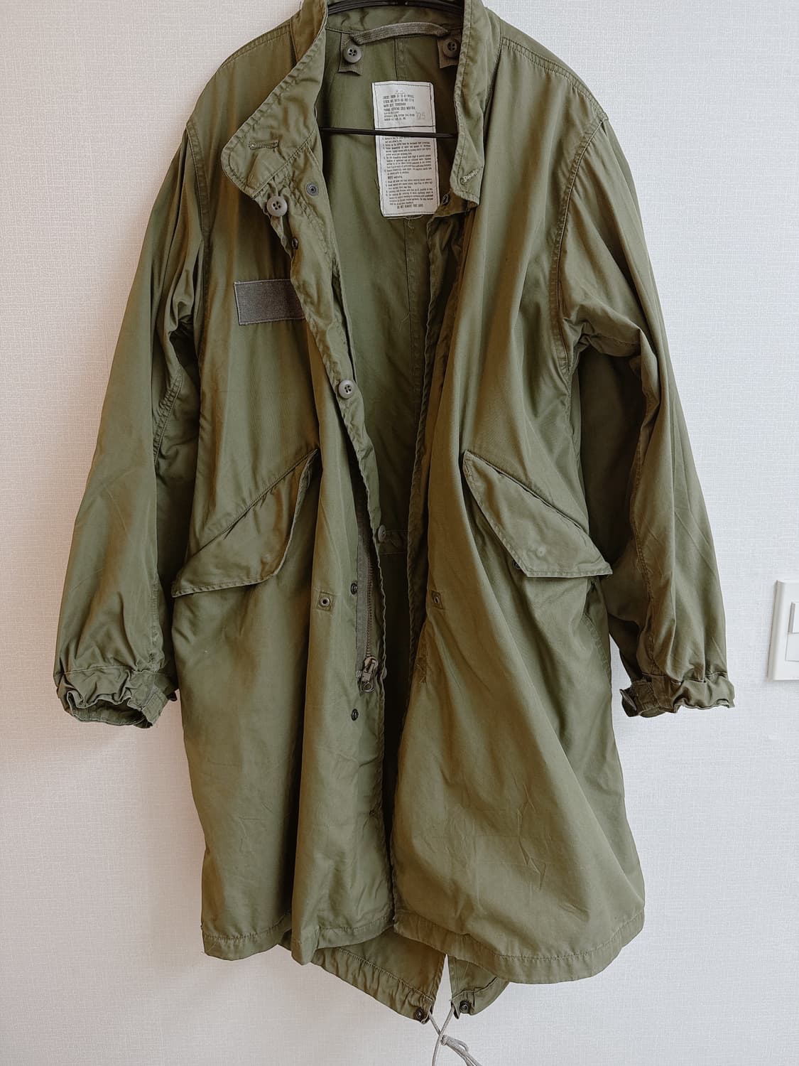 오리지널 밀리터리 M65 피시테일 파카 내피세트 상품이미지1