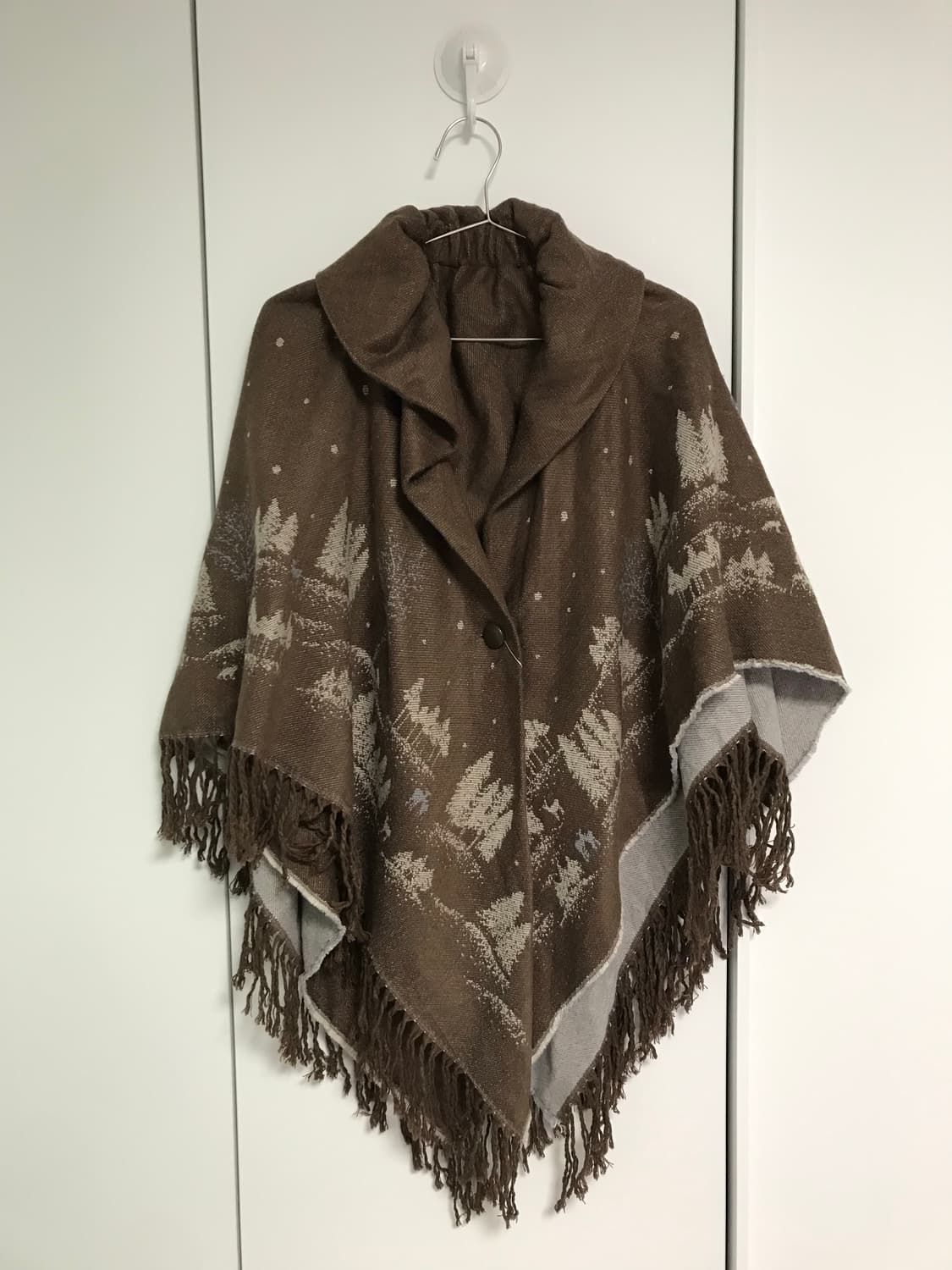 vintage pattern tassel cape 상품이미지5