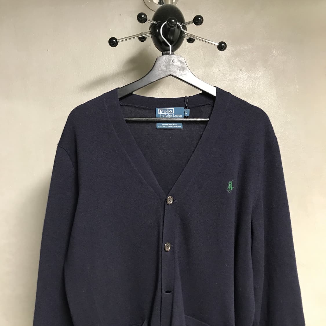 폴로 랄프로렌 엘보우 패치 니트 가디건 네이비 L 상품이미지2