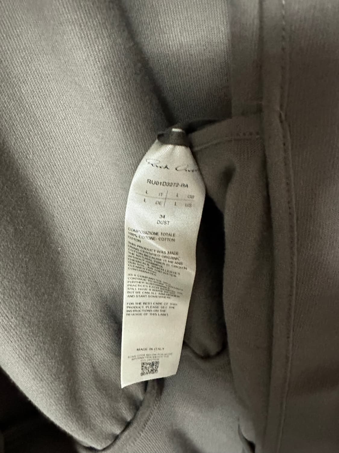 [L] 릭오웬스 바우하우스 조거 집업 자켓 BA 상품이미지8