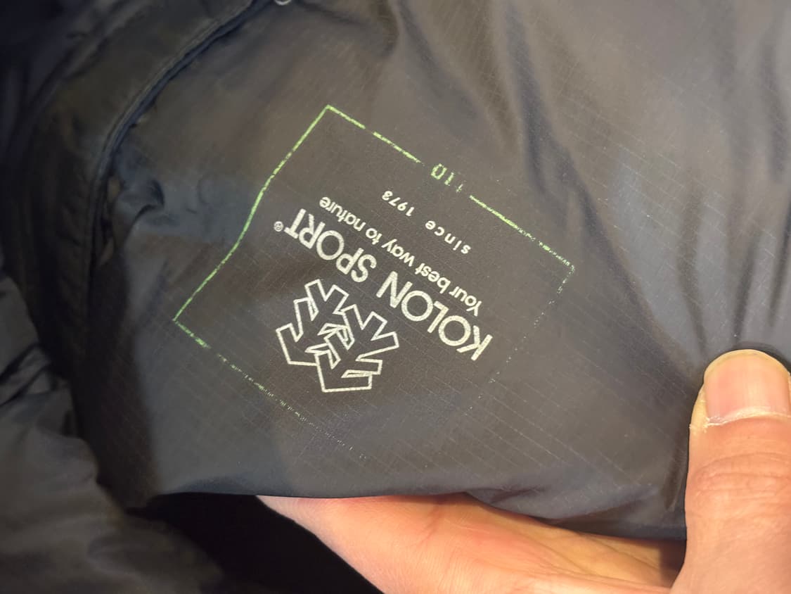 코오롱스포츠 여성 롱패딩 블랙 100사이즈 상품이미지6