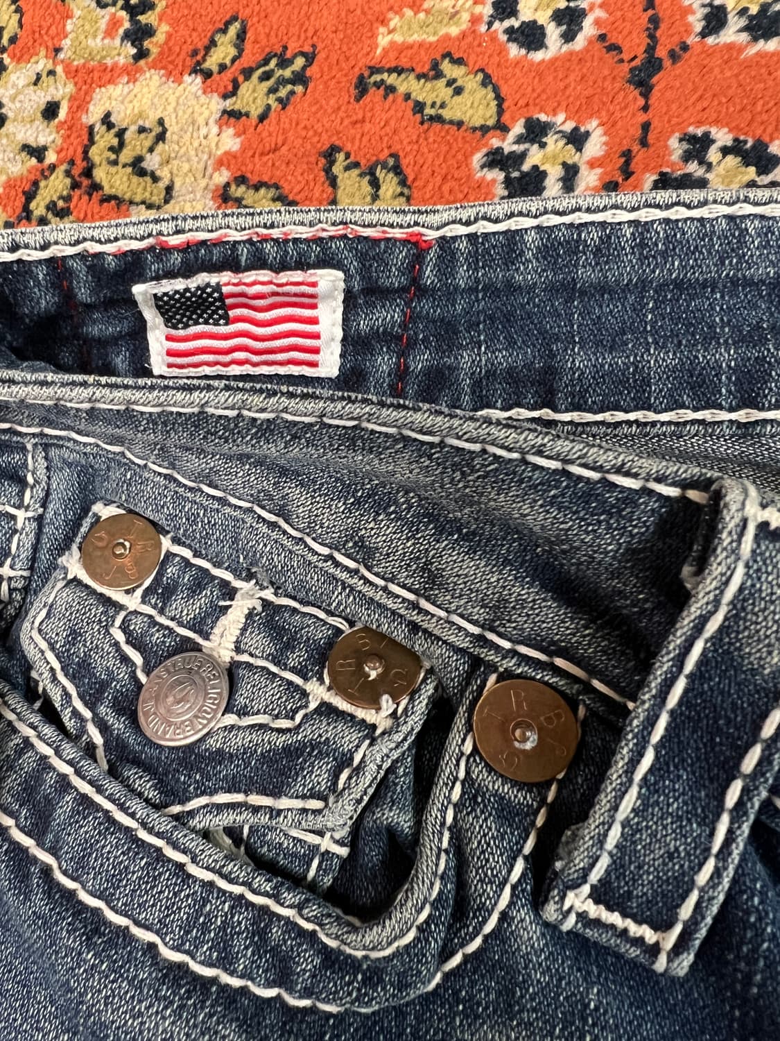 [25] 트루릴리전 레인보우 조이 부츠컷 플레어 데님팬츠 상품이미지5