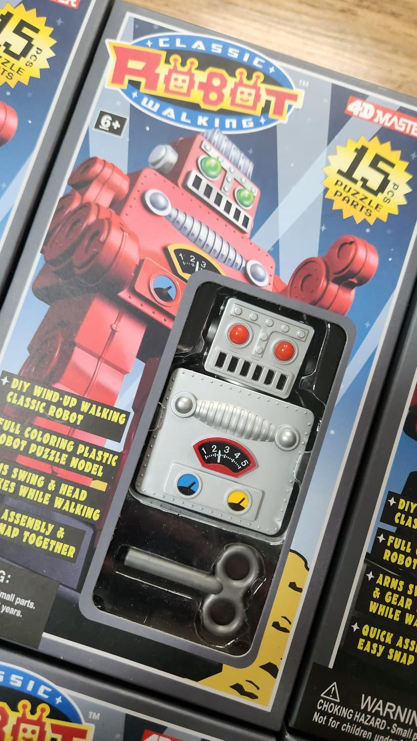 # 빈티지 4D Master 클래식 로봇 워킹 조립 퍼즐 프로모델 로보트 상품이미지3