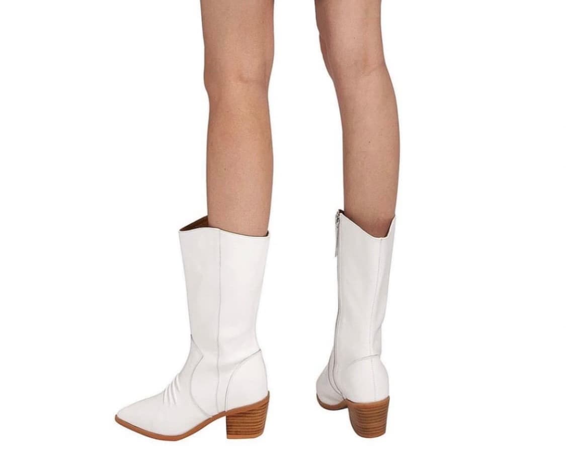 Sophieest 소피에 화이트 제니 카우걸 부츠 상품이미지1