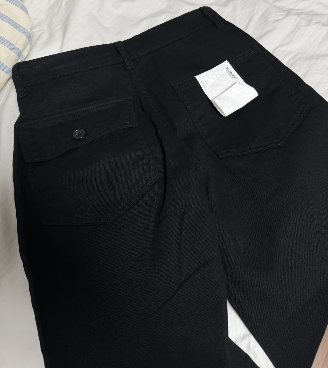 유니폼브릿지 코튼 퍼티그 팬츠 레귤러 핏 블랙 (수수료 무료) 상품이미지2