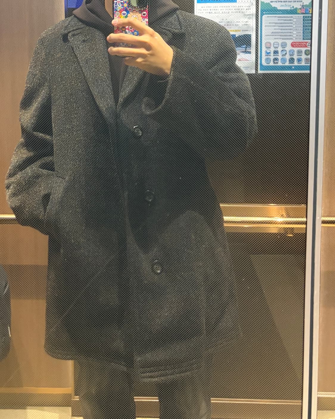 아메리칸 빈티지 모헤어 하프 코트 100-105 상품이미지4