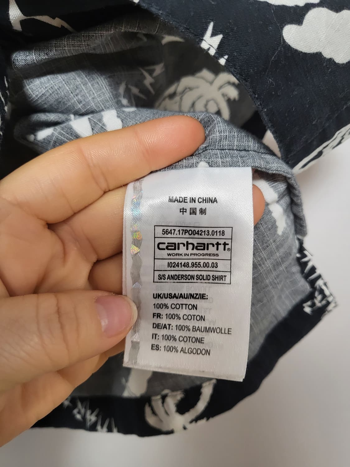 칼하트 WIP 하와이안 셔츠 상품이미지3