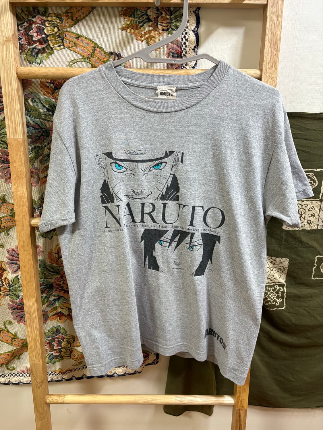 나루토 사스케 회색 반팔  상품이미지1