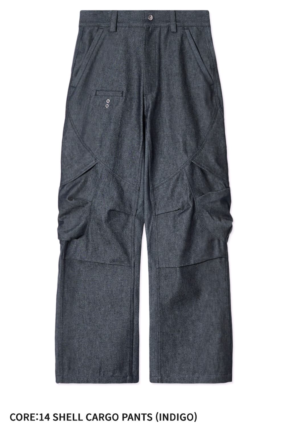 [S] 이그노타 ignota 코어14 쉘 카고 팬츠 인디고 상품이미지1