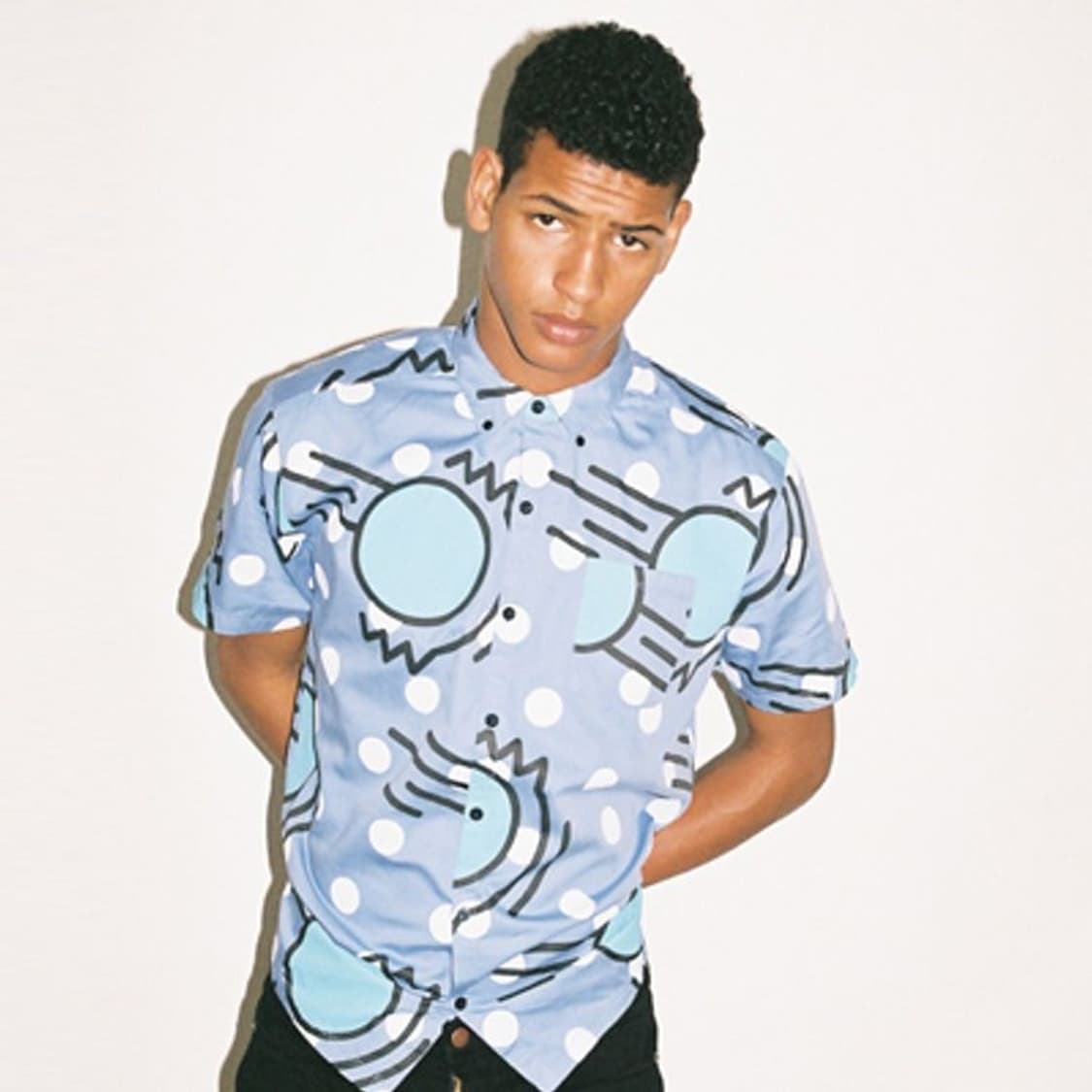 레이지오프 도트 셔츠 상품이미지1