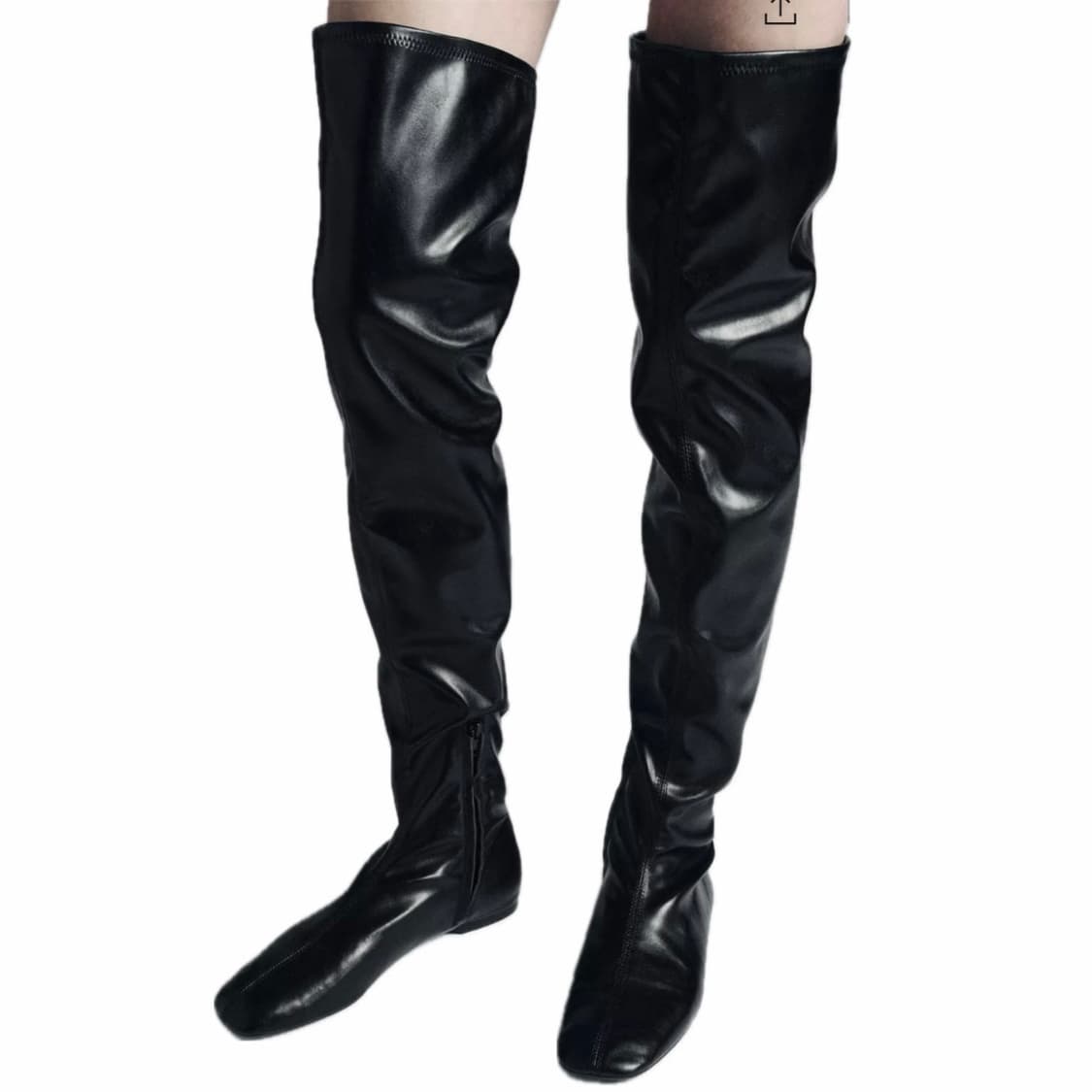 [37]자라 XL 싸이하이 부츠/블랙 상품이미지1