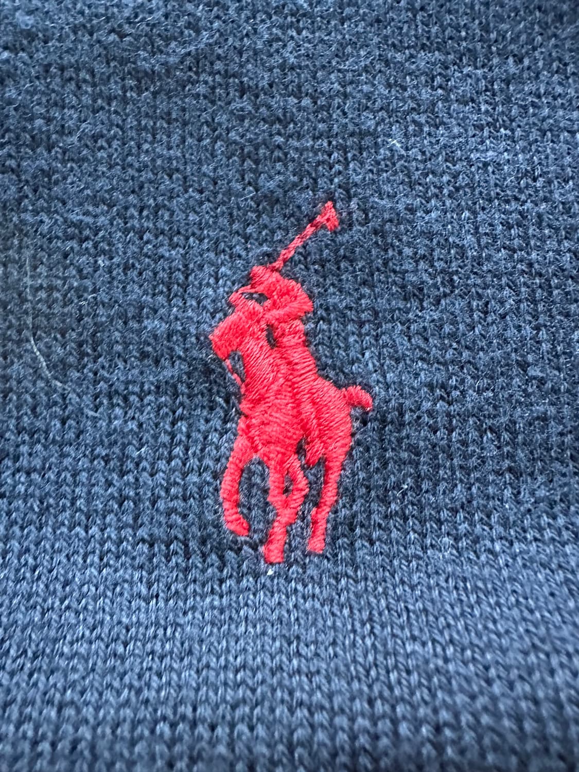 폴로 코튼 가디건 XL 네이비 상품이미지3