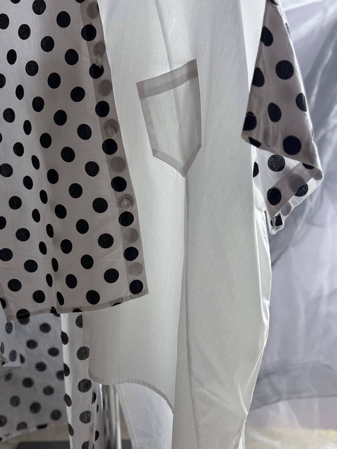 Unbalanced Dot Shirt 0215 상품이미지3