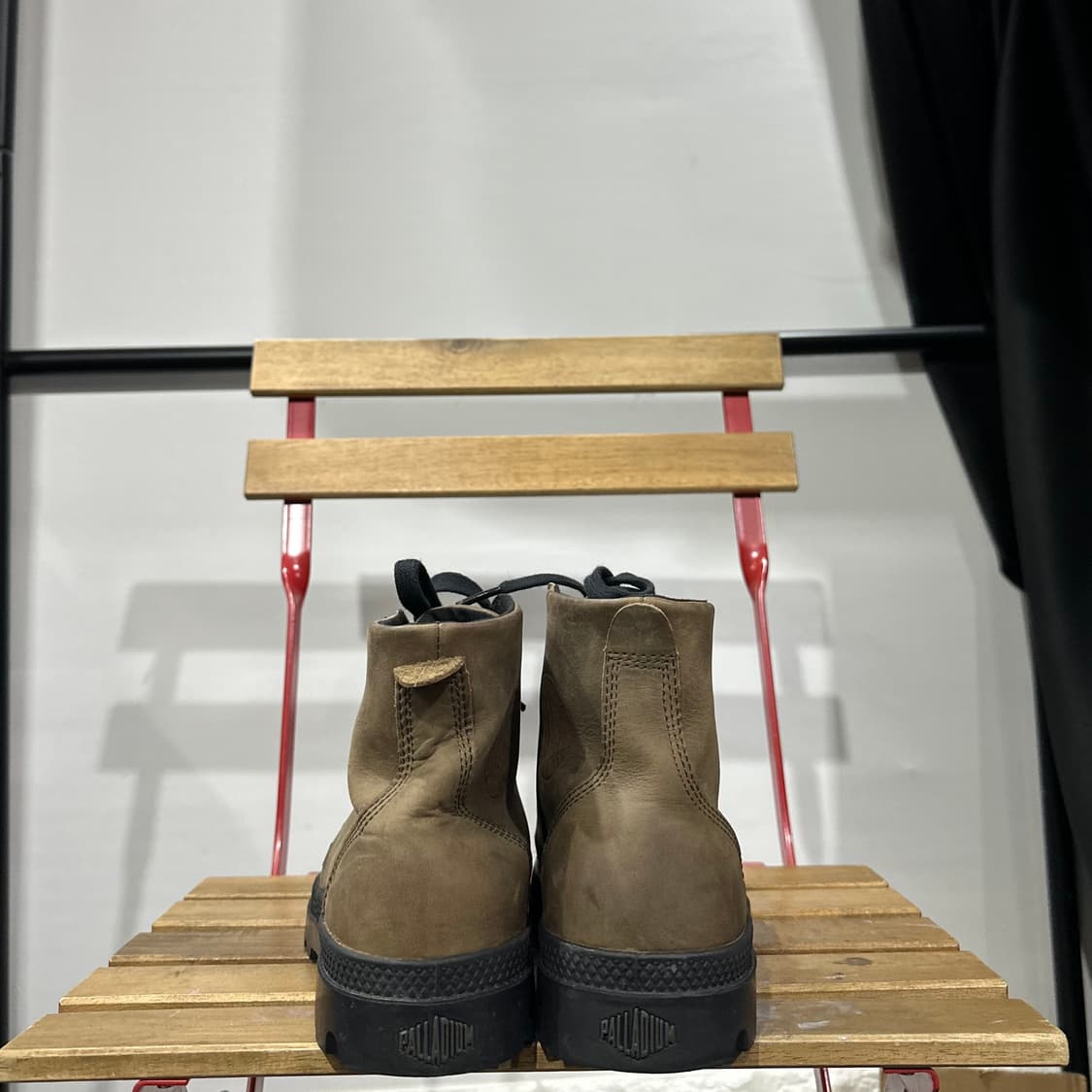 UK8) 270 팔라디움 부츠 남성 남자 워커 브라운 카키 레더 상품이미지4