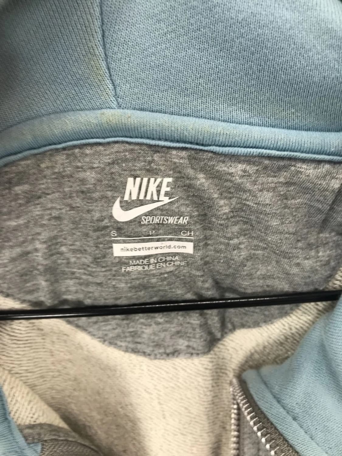 Nike Sky Blue Zip Up Hoodie 상품이미지7
