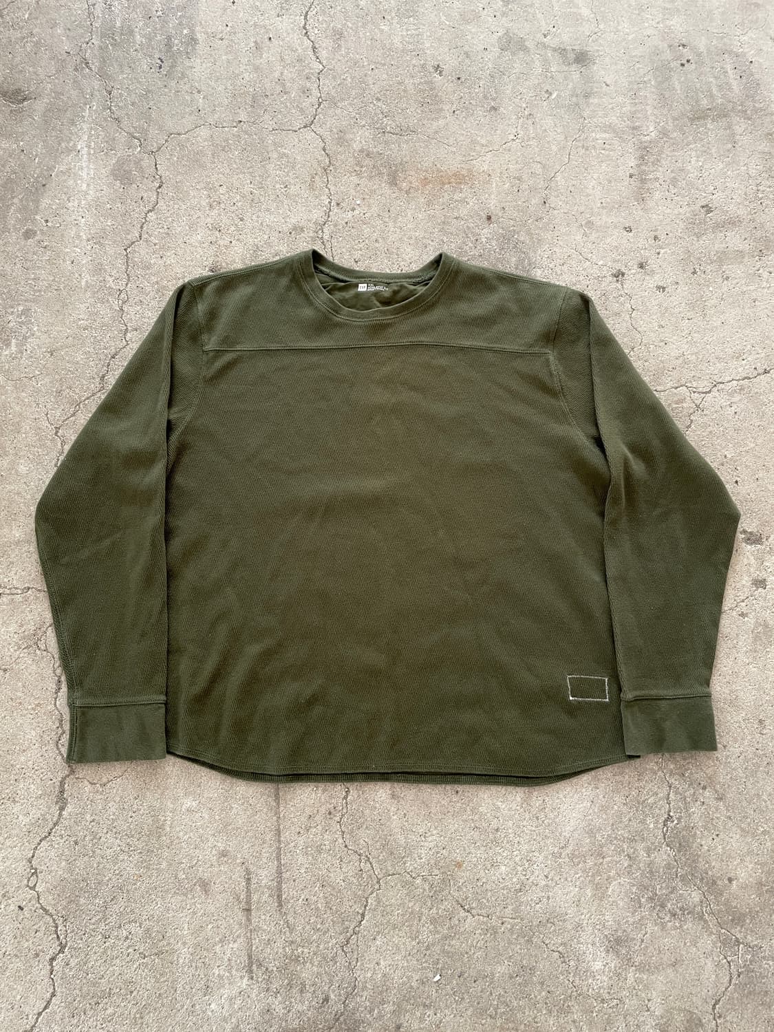 00s Old Gap Thermal Olive Long Sleeve 상품이미지2