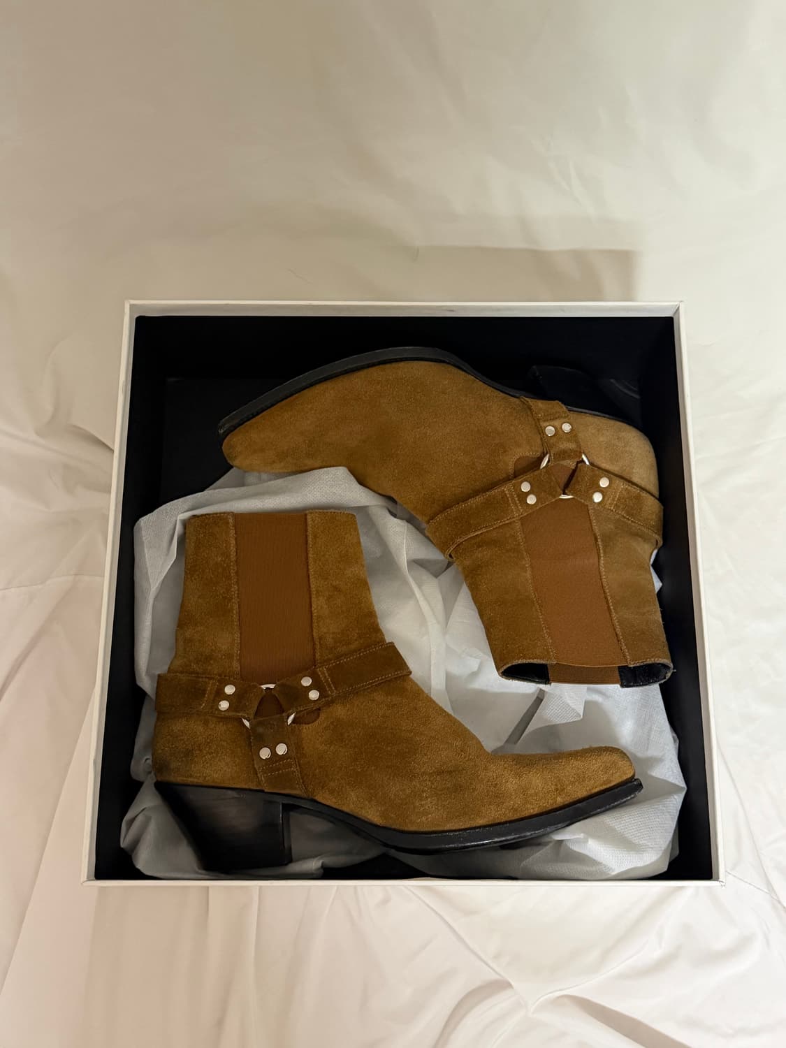 셀린느 스웨이드 모터사이클 앵클 부츠 상품이미지10