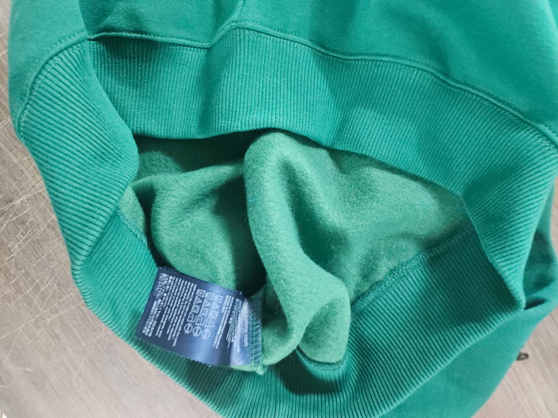 타미힐피거 그린 로고 기모 맨투맨 M 상품이미지3