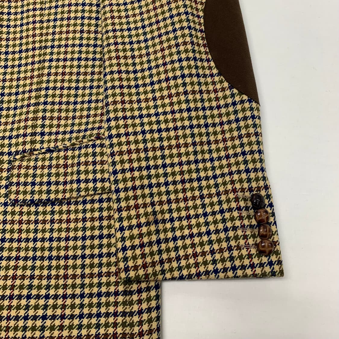 입생로랑 하운드투스 체크 캐시미어 혼방 블레이져 자켓 (105) 상품이미지4
