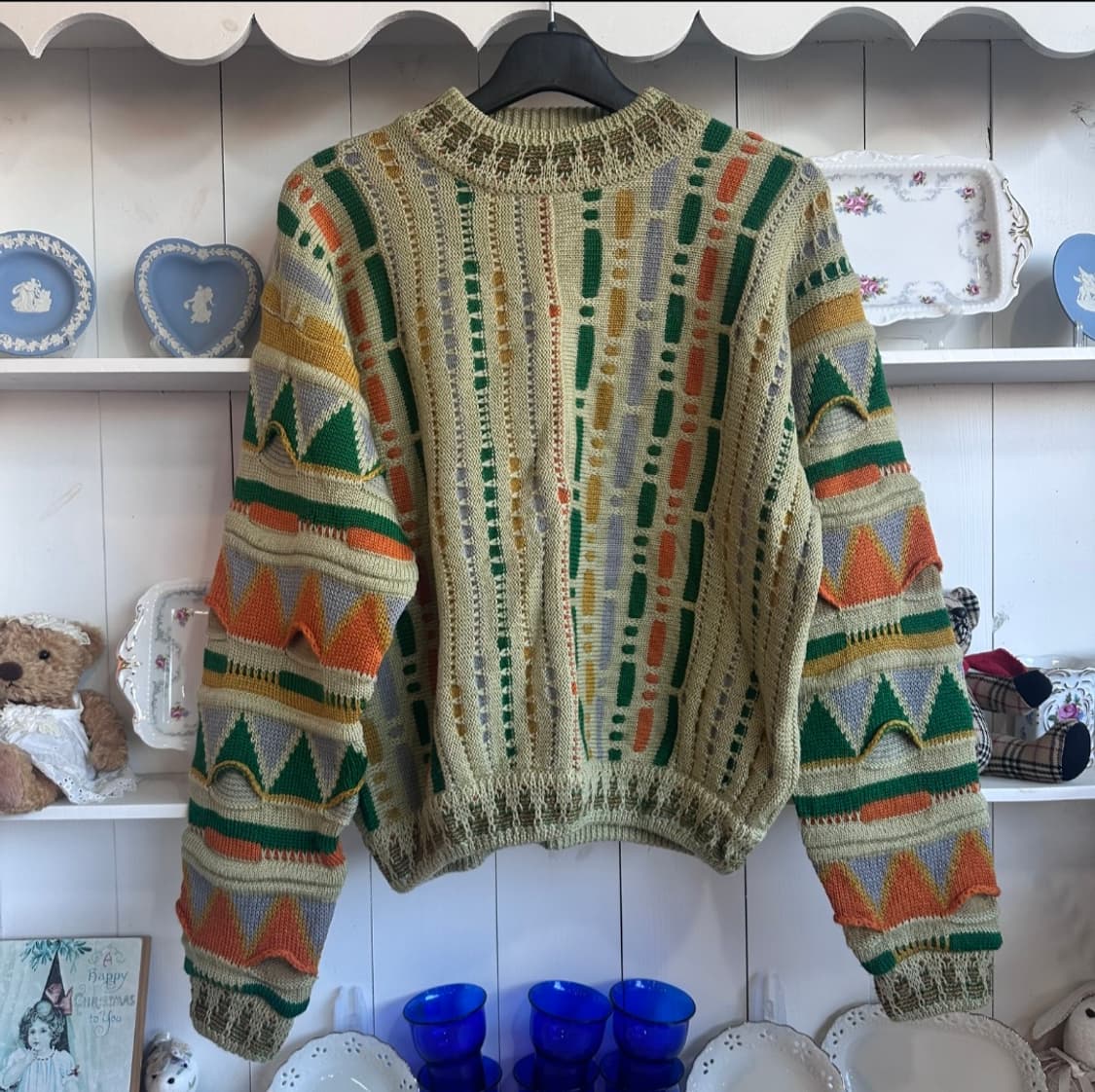 빈티지 패턴 니트 스웨터 상품이미지1