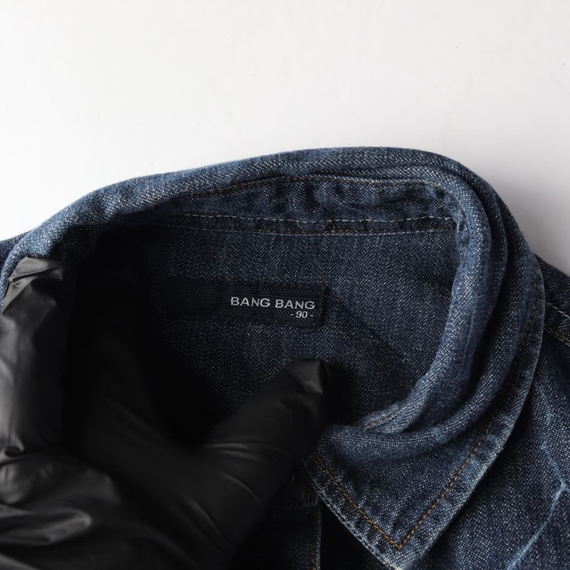 뱅뱅 빈티지 크랙 워싱 데님 셔츠 M 상품이미지5