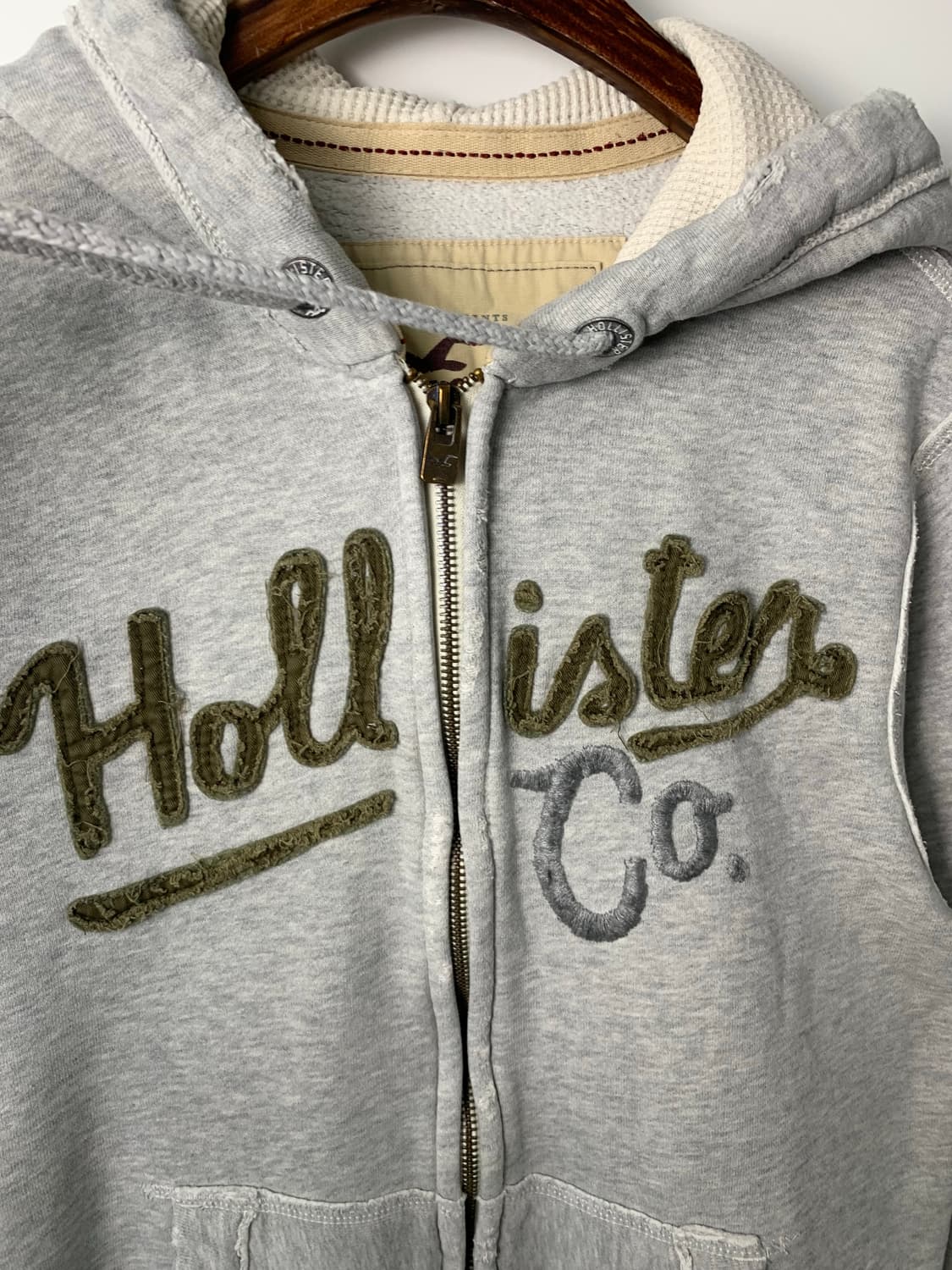 홀리스터 y2k 와투케 그레이 후드집업 상품이미지4