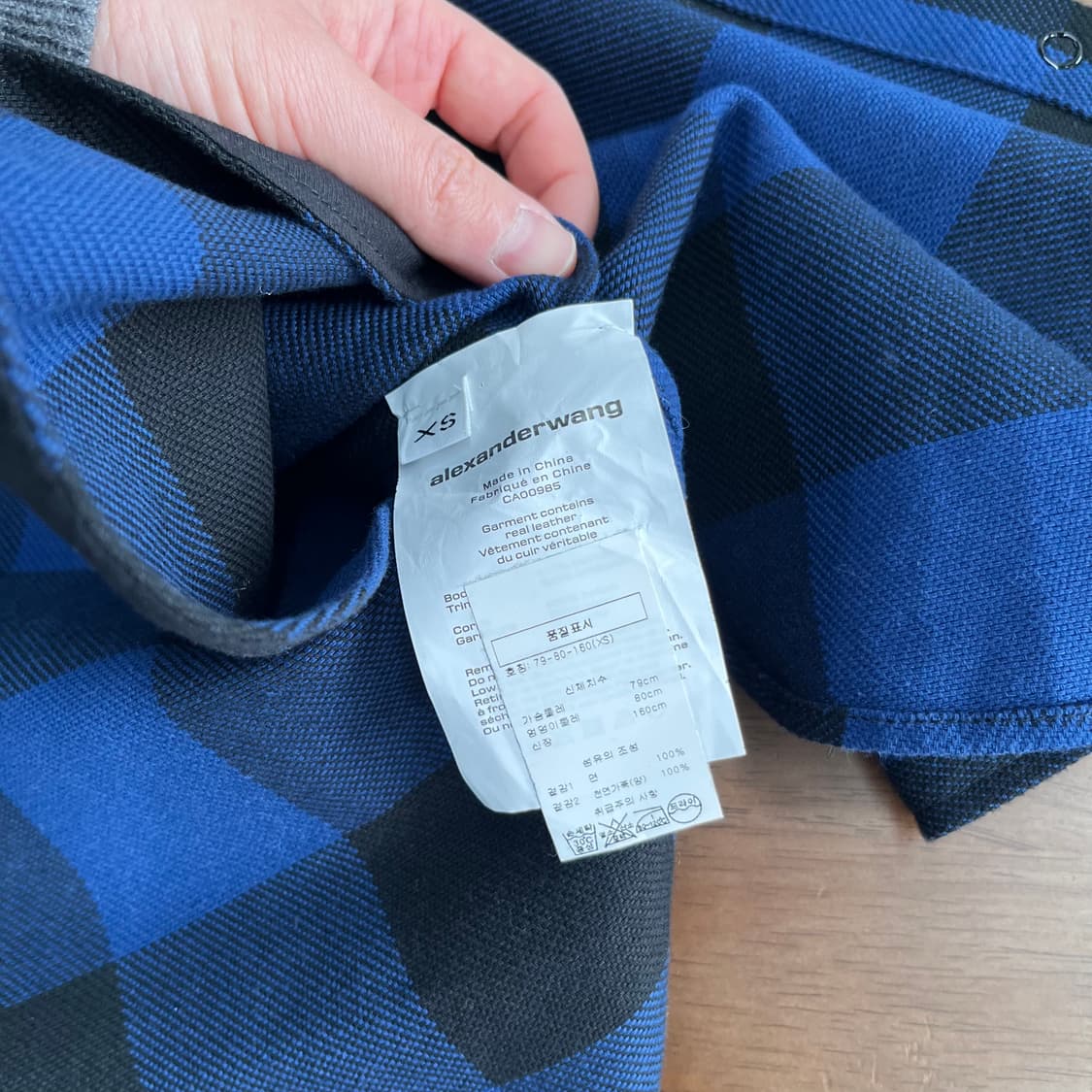 알렉산더왕 우먼 버팔로 체크 셔츠 자켓 XS 상품이미지7