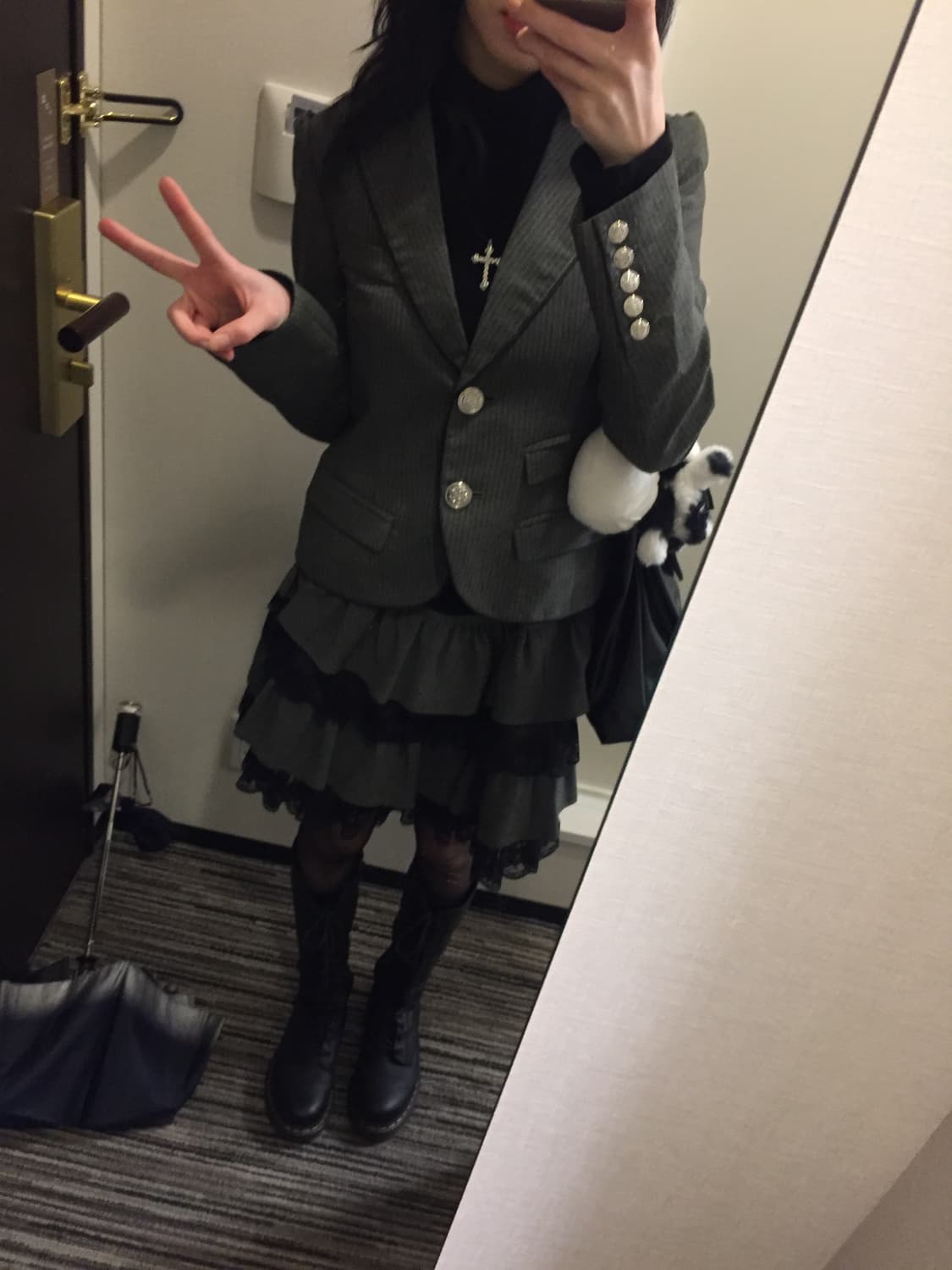 [미치코코시노런던 / 스쿨룩 / 나나깔] 스쿨룩 셋업 상품이미지2